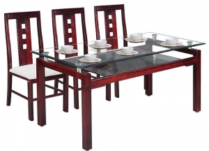Bàn ghế ăn gỗ tự nhiên