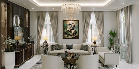 CÔNG TRÌNH BIỆT THỰ PHÚ MỸ AN ÂM HƯỞNG PHONG CÁCH LUXURY