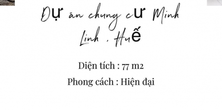 CÔNG TRÌNH CHUNG CƯ MINH LINH - THÀNH PHỐ HUẾ