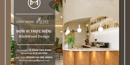 Thiết kế - thi công trọn gói cho quán cafe phong cách Minimalism.